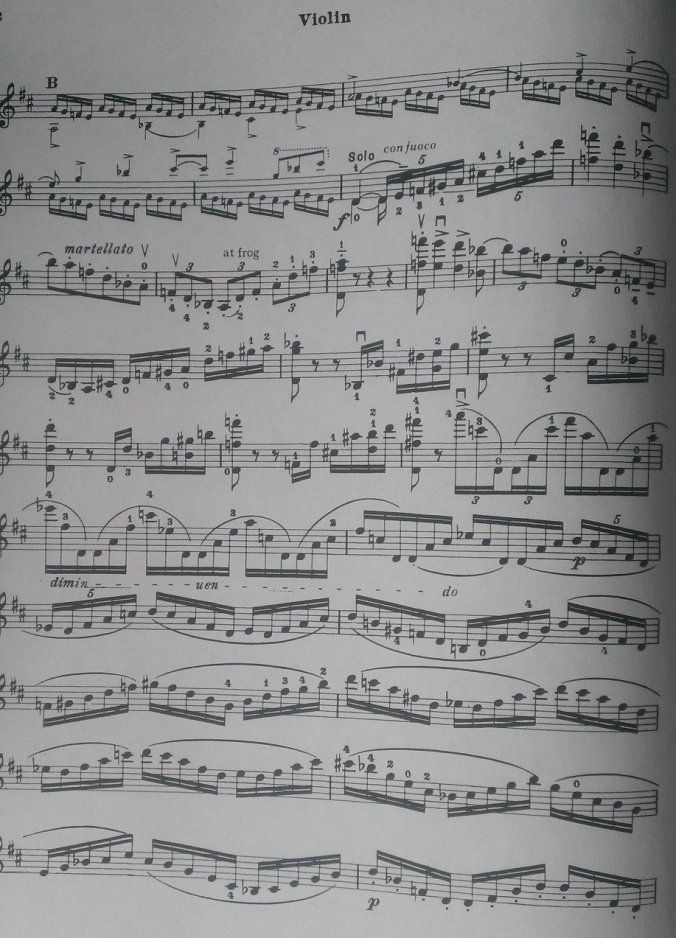 My sheet music of the Brahms Violin Concerto Op. 77 in D major
