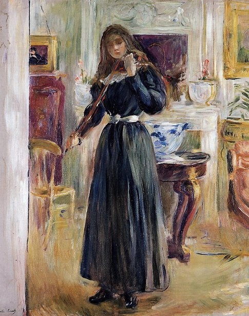 Berthe Morisot - The artist's daughterplaying the violin